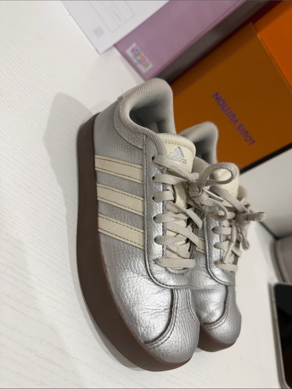 Adidas silver girls